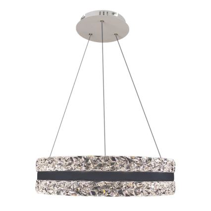 LED Himmennettävä kristalli kattokruunu johdossa LED/80W/230V 3000-6500K valkoinen + kauko-ohjaus