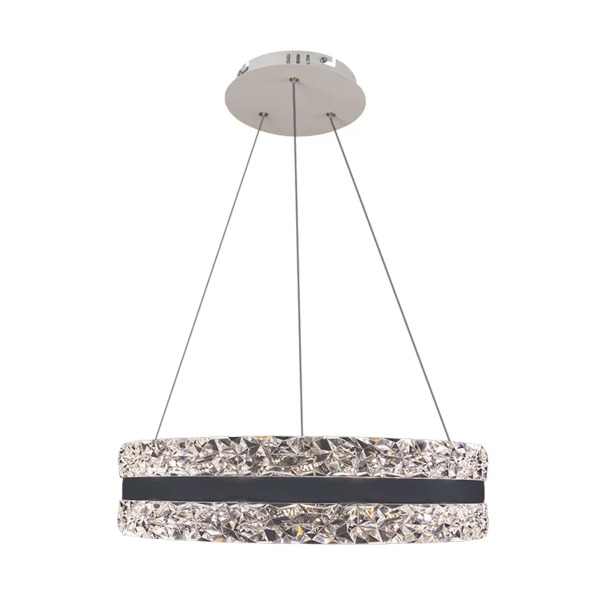 LED Himmennettävä kristalli kattokruunu johdossa LED/80W/230V 3000-6500K valkoinen + kauko-ohjaus