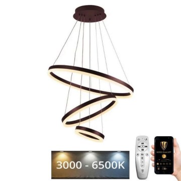 Himmennettävä LED-kattokruunu johdossa LED/85W/230V 3000-6500K halkaisija 60 cm + kauko-ohjaus
