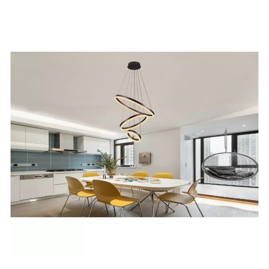 Himmennettävä LED-kattokruunu johdossa LED/85W/230V 3000-6500K + kauko-ohjaus