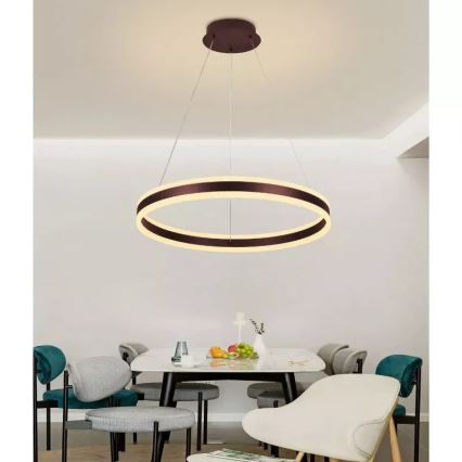 Himmennettävä LED-kattokruunu johdossa LED/85W/230V 3000-6500K + kauko-ohjaus