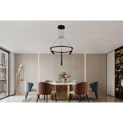 Himmennettävä LED-kattokruunu johdossa LED/85W/230V 3000-6500K + kauko-ohjaus
