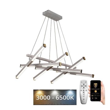 Himmennettävä LED-kattokruunu johdossa LED/90W/230V 3000-6500K halkaisija 80 cm + kauko-ohjaus