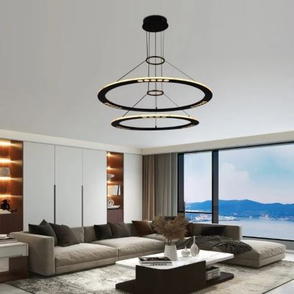 Himmennettävä LED-kattokruunu johdossa LED/90W/230V 3000-6500K + kauko-ohjaus