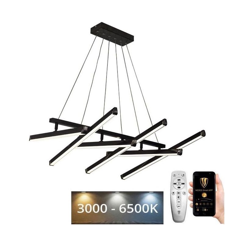Himmennettävä LED-kattokruunu johdossa LED/90W/230V 3000-6500K + kauko-ohjaus