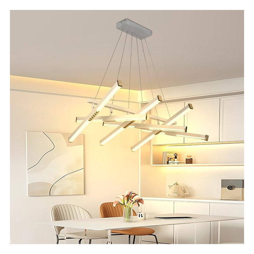 Himmennettävä LED-kattokruunu johdossa LED/90W/230V 3000-6500K + kauko-ohjaus