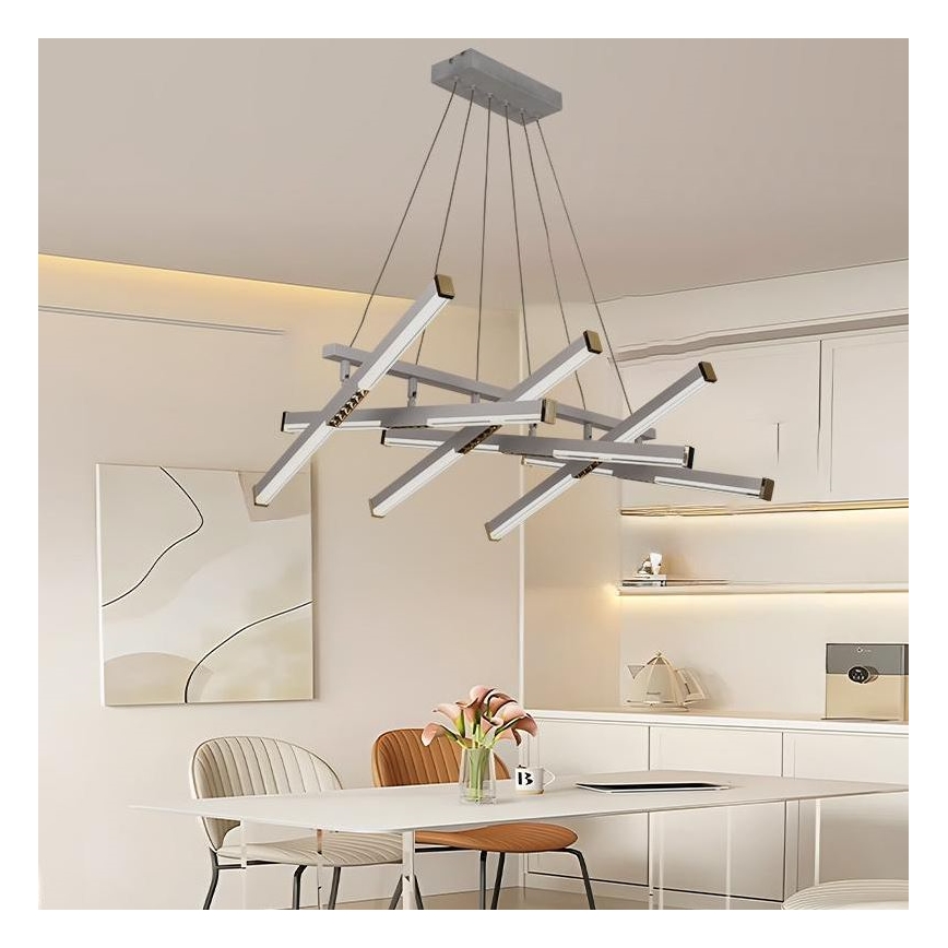 Himmennettävä LED-kattokruunu johdossa LED/90W/230V 3000-6500K + kauko-ohjaus