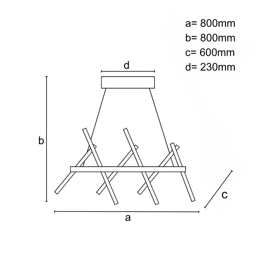 Himmennettävä LED-kattokruunu johdossa LED/90W/230V 3000-6500K + kauko-ohjaus