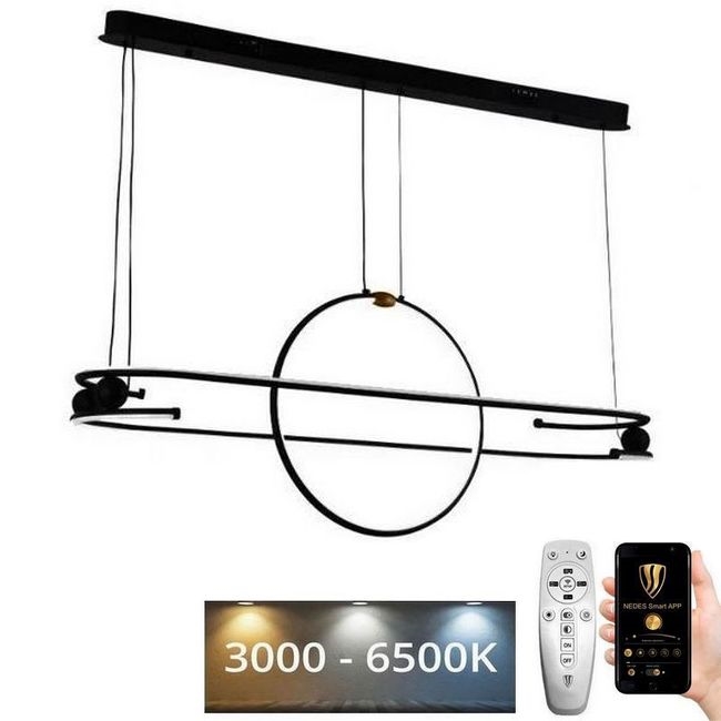 Himmennettävä LED-kattokruunu johdossa LED/95W/230V 3000-6500K + kauko-ohjaus
