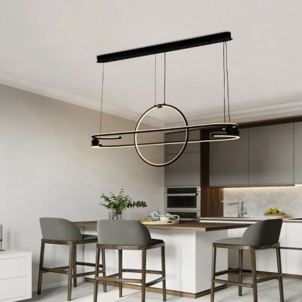 Himmennettävä LED-kattokruunu johdossa LED/95W/230V 3000-6500K + kauko-ohjaus