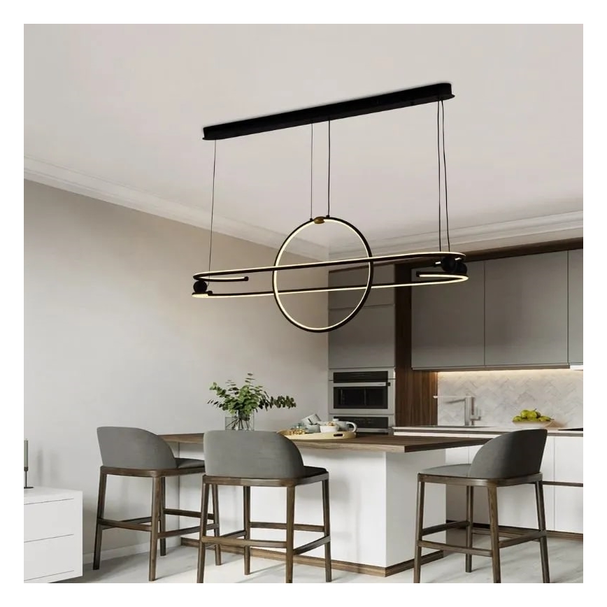 Himmennettävä LED-kattokruunu johdossa LED/95W/230V 3000-6500K + kauko-ohjaus