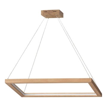 Himmennettävä LED-kattokruunu johdossa LEGNO LED/31,5W/230V tammi