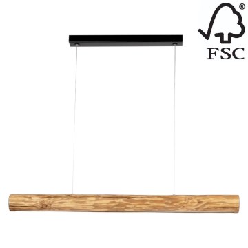 Himmennettävä LED-kattokruunu johdossa LUCAS LED/25,5W/230V mänty - FSC sertifioitu