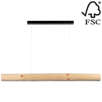 Himmennettävä LED-kattokruunu johdossa LUCAS LED/33W/230V mänty - FSC-sertifioitu