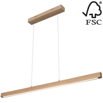 Himmennettävä LED-kattokruunu johdossa SMAL LED/15W/230V tammi - FSC-sertifioitu