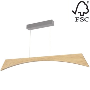 Himmennettävä LED-kattokruunu johdossa ZIAD LED/14W/230V tammi – FSC sertifioitu