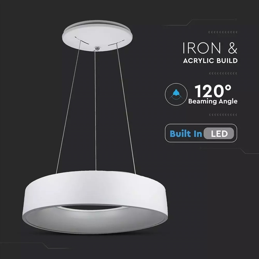 Himmennettävä LED-kattokruunu narussa 1xLED/20W/230V
