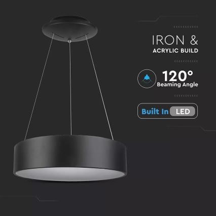 Himmennettävä LED-kattokruunu narussa 1xLED/20W/230V