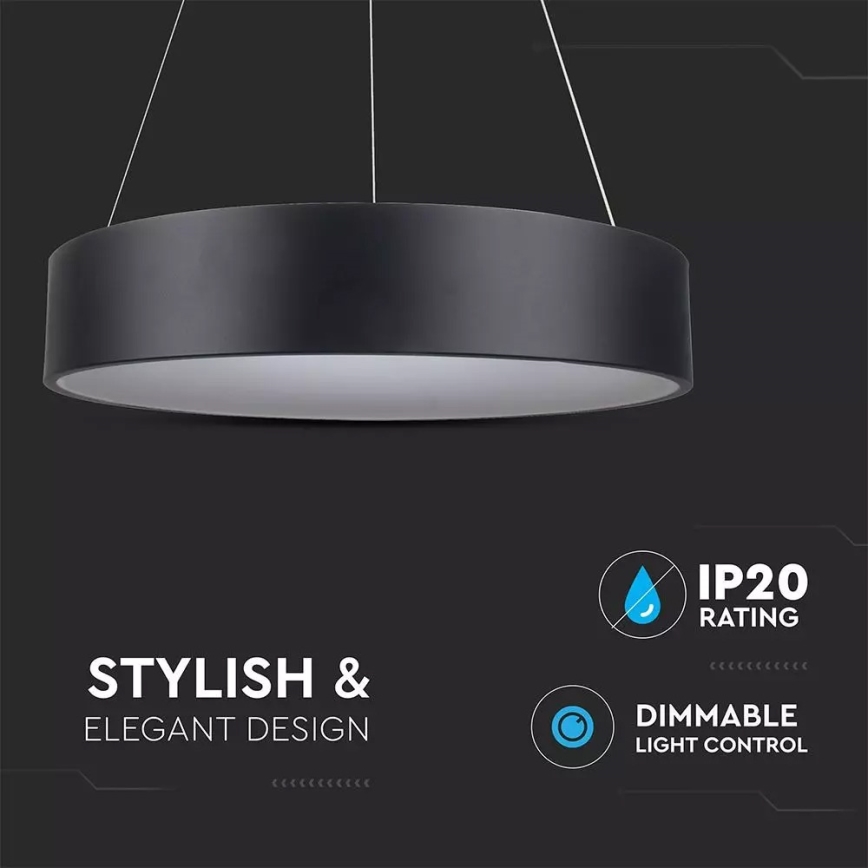 Himmennettävä LED-kattokruunu narussa 1xLED/20W/230V