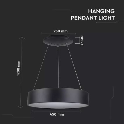 Himmennettävä LED-kattokruunu narussa 1xLED/20W/230V