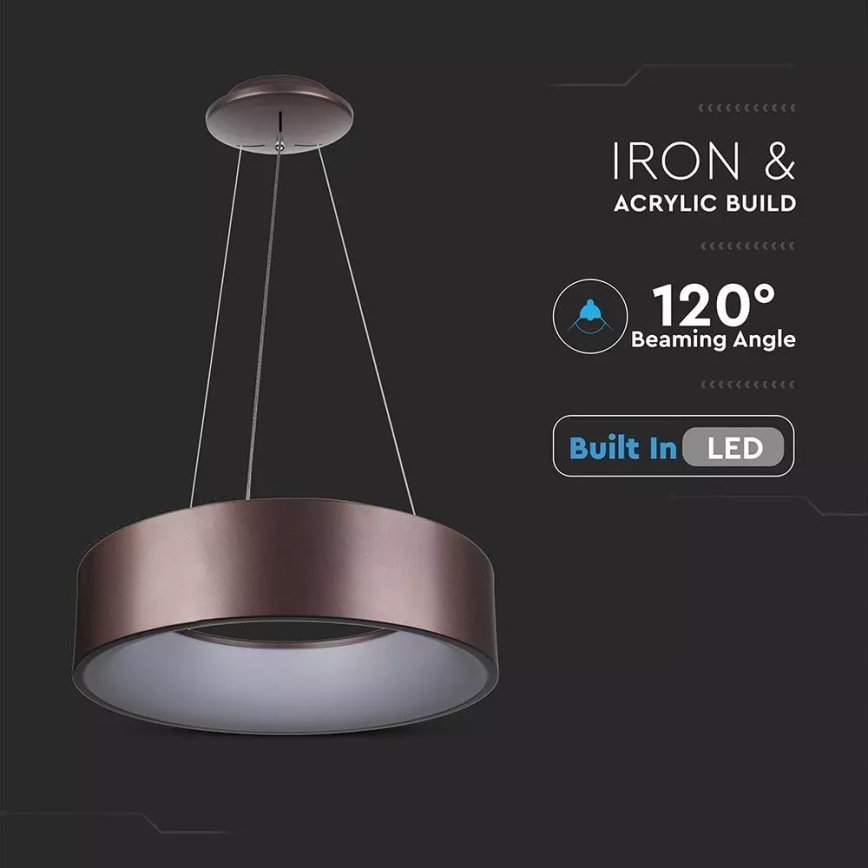 Himmennettävä LED-kattokruunu narussa 1xLED/20W/230V