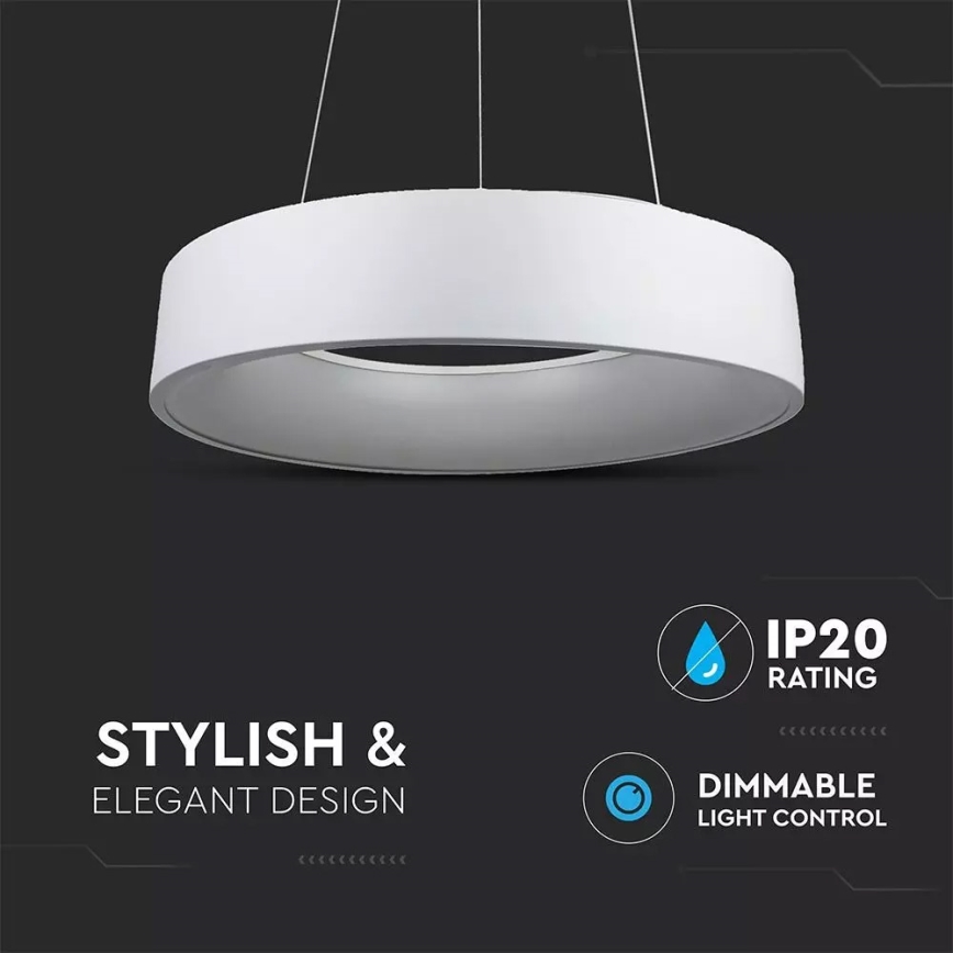 Himmennettävä LED-kattokruunu narussa 1xLED/30W/230V