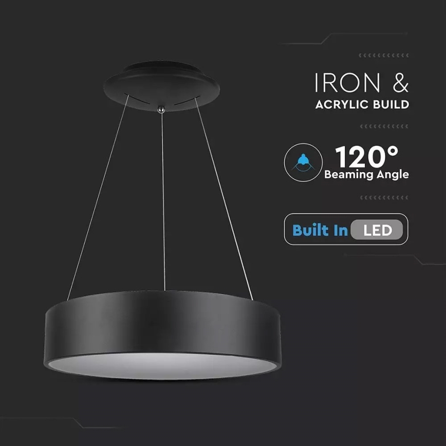Himmennettävä LED-kattokruunu narussa 1xLED/30W/230V