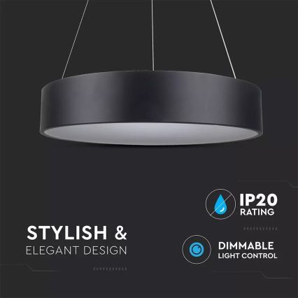Himmennettävä LED-kattokruunu narussa 1xLED/30W/230V