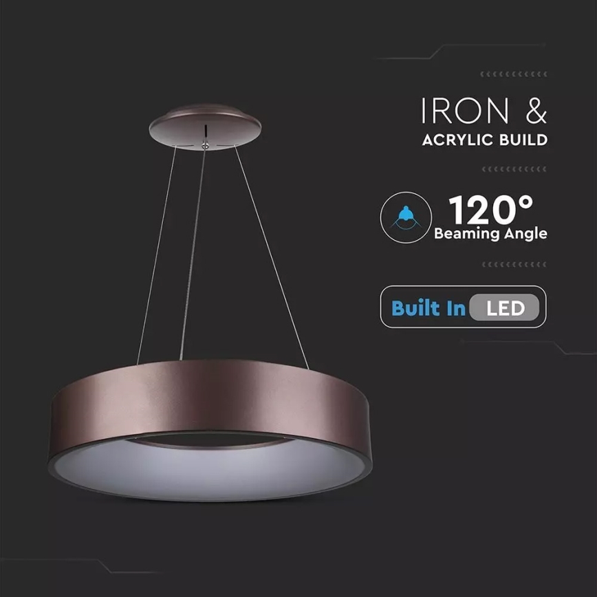 Himmennettävä LED-kattokruunu narussa 1xLED/30W/230V