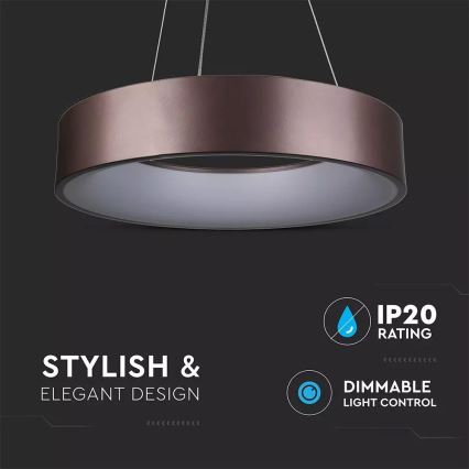 Himmennettävä LED-kattokruunu narussa 1xLED/30W/230V