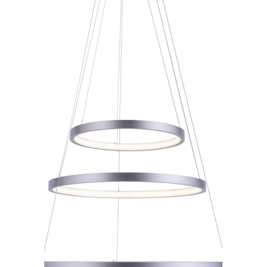 Leuchten Direkt 11526-55 - Himmennettävä LED-kattokruunu narussa CIRCLE 1xLED/13,5W/230V + LED/19,5W + LED/24W