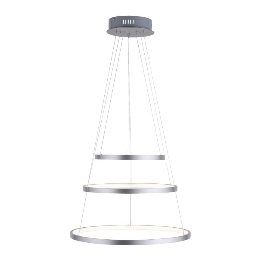 Leuchten Direkt 11526-55 - Himmennettävä LED-kattokruunu narussa CIRCLE 1xLED/13,5W/230V + LED/19,5W + LED/24W