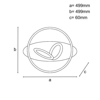 Himmennettävä LED-kattovalaisin 105 W, 230 V, 3000–6500 K + kaukosäädin