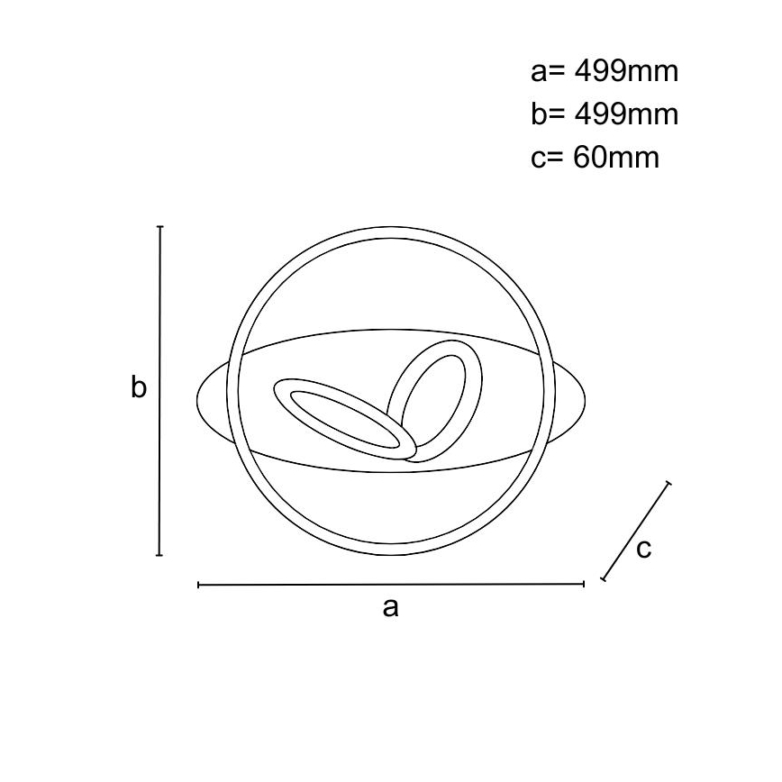 Himmennettävä LED-kattovalaisin 105 W, 230 V, 3000–6500 K + kaukosäädin