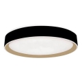 Himmennettävä LED-kattovalaisin ääniohjauksella OPAL LED/48W/230V 2700-6500K musta + kauko-ohjaus