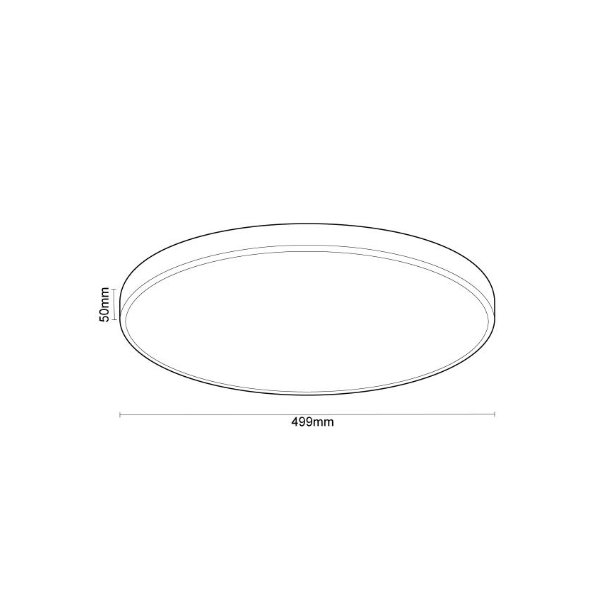 Himmennettävä LED-kattovalaisin ääniohjauksella OPAL LED/48W/230V 2700-6500K musta + kauko-ohjaus