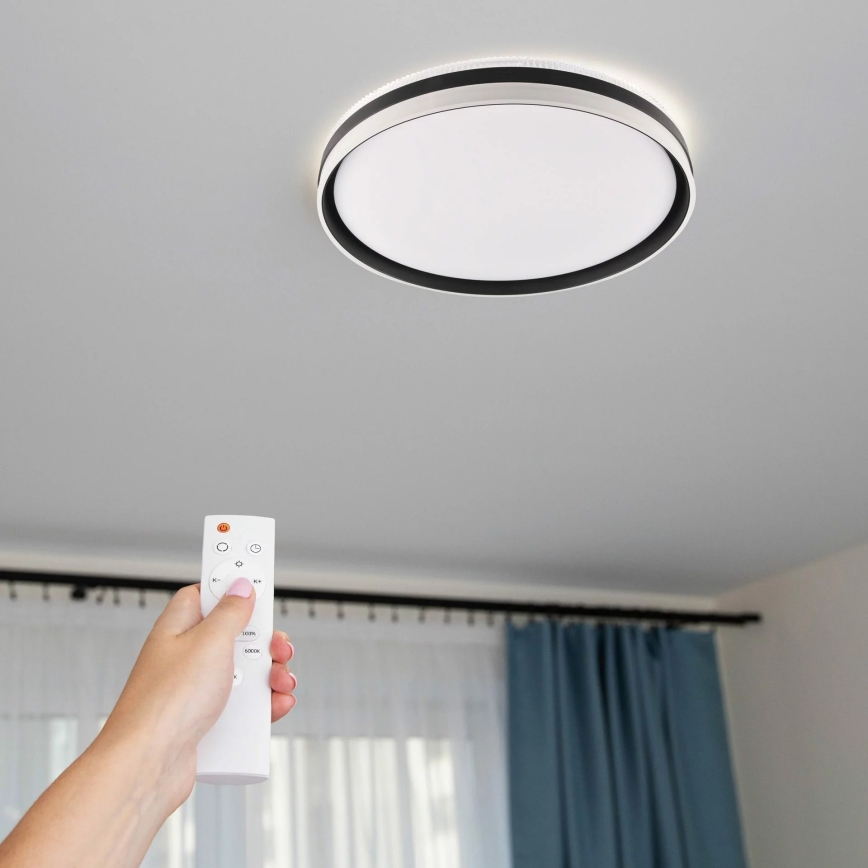 Himmennettävä kylpyhuoneen LED-kattovalaisin BARBARA LED/72W/230V halkaisija 48,5 cm 3000-6000K IP44 + kauko-ohjaus