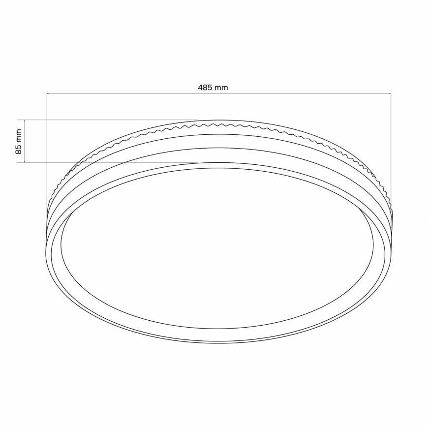 Himmennettävä kylpyhuoneen LED-kattovalaisin BARBARA LED/72W/230V halkaisija 48,5 cm 3000-6000K IP44 + kauko-ohjaus