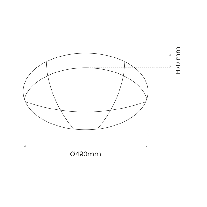 Himmennettävä LED-kattovalaisin BOB LED/40W/230V 3000-6000K + kauko-ohjaus
