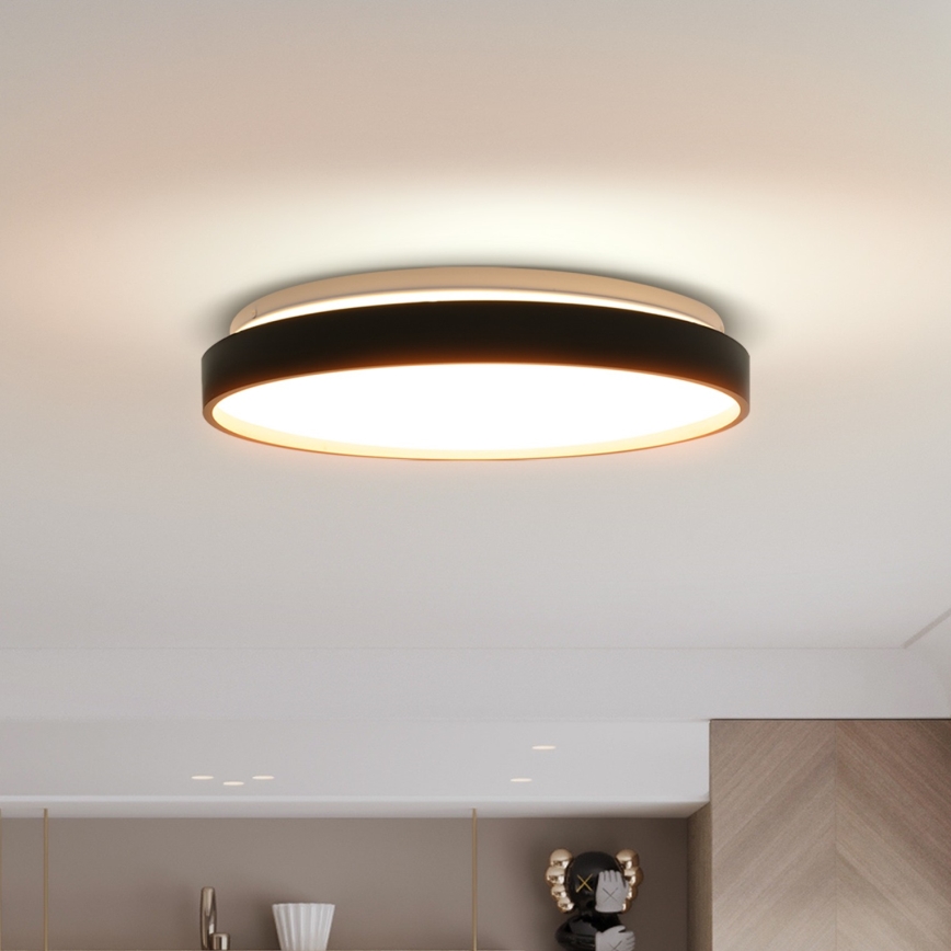 Himmennettävä LED-kattovalaisin CALA LED/48W/230V 3000-6500K musta/kulta + kauko-ohjaus