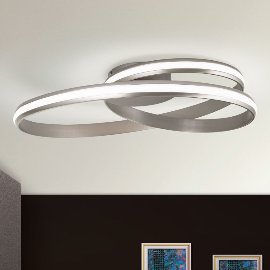 Himmennettävä LED-kattovalaisin CIRCUS LED/30W/230V hopea