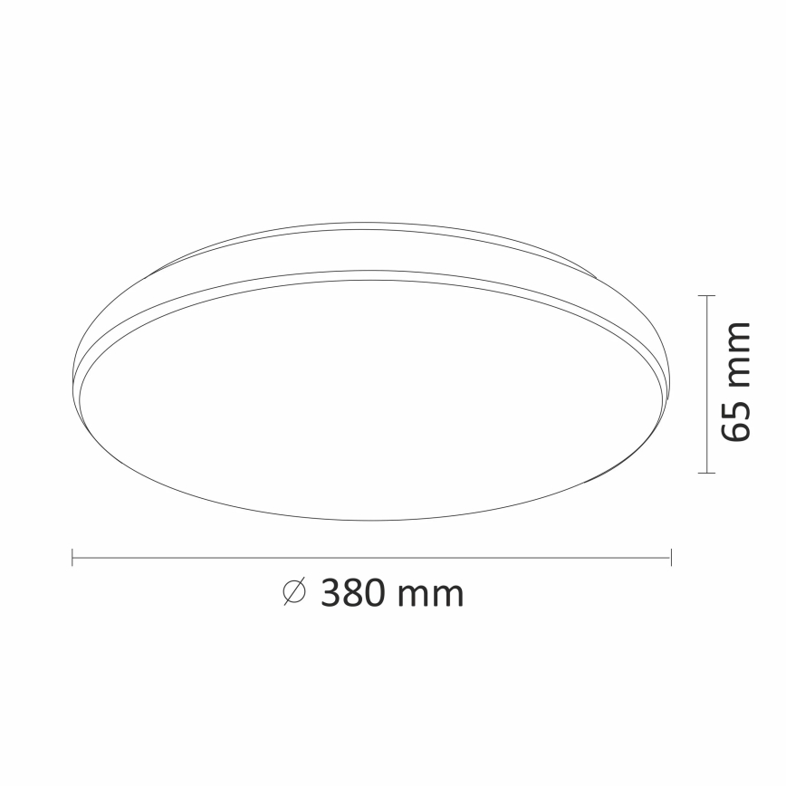 Himmennettävä LED-kattovalaisin DESERT LED/24W/230V kaukosäätimellä