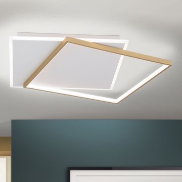 Himmennettävä LED-kattovalaisin EMANUEL LED/50W/230V valkoinen/kulta