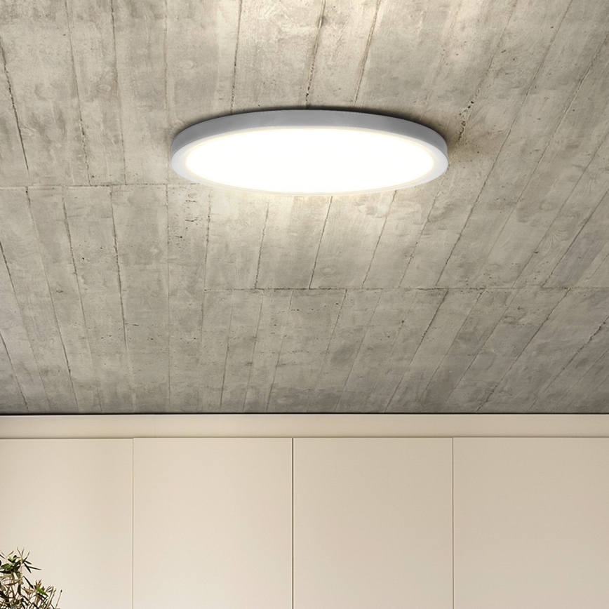 Himmennettävä LED-kattovalaisin ESTELA LED/36W/230V halkaisija 30 cm valkoinen + kauko-ohjaus