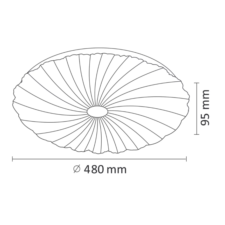 Himmennettävä LED-kattovalaisin FLOWER LED/36W/230V + Kauko-ohjaus