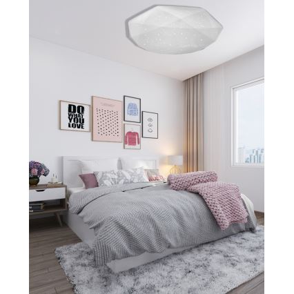 Himmennettävä LED-kattovalaisin INDUS LED/60W/230V 2700-6500K halkaisija 58 cm + kauko-ohjaus