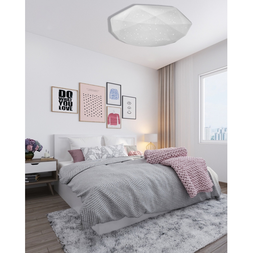 Himmennettävä LED-kattovalaisin INDUS LED/60W/230V 2700-6500K halkaisija 58 cm + kauko-ohjaus