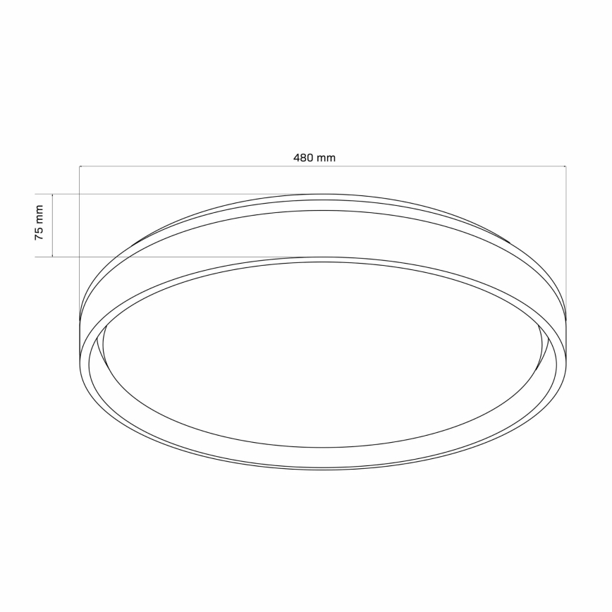 Himmennettävä kylpyhuoneen LED-kattovalaisin JADWIGA LED/72W/230V halkaisija 48 cm 3000-6000K IP44 + kauko-ohjaus