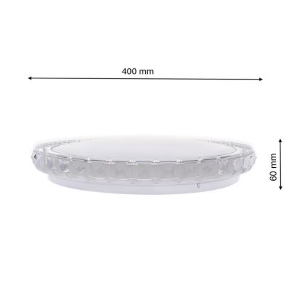 Himmennettävä LED-kattovalaisin LAYLA kaukosäätimellä 1xLED/26W/230V