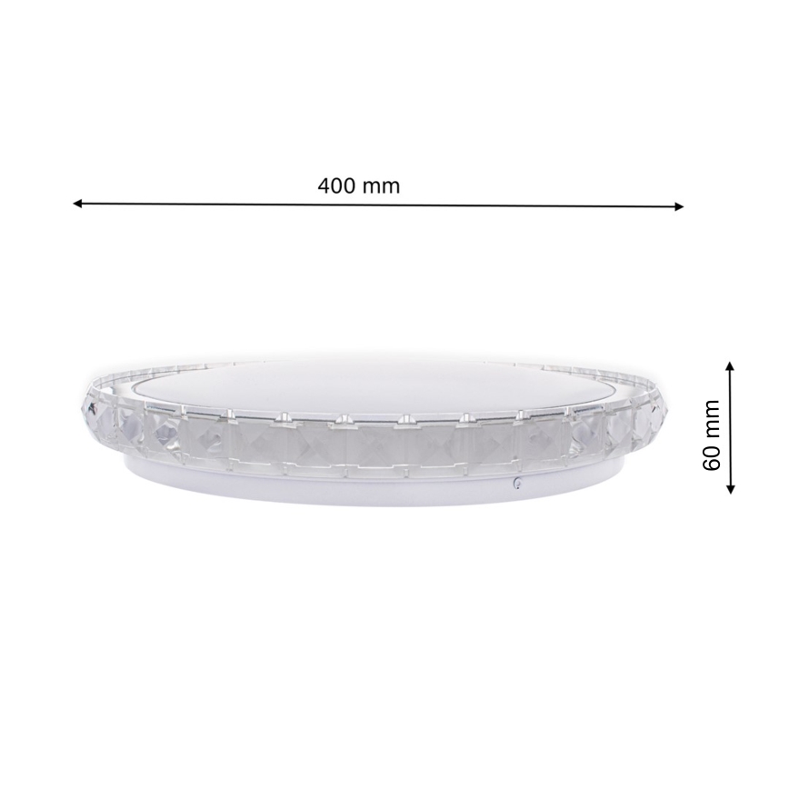 Himmennettävä LED-kattovalaisin LAYLA kaukosäätimellä 1xLED/26W/230V